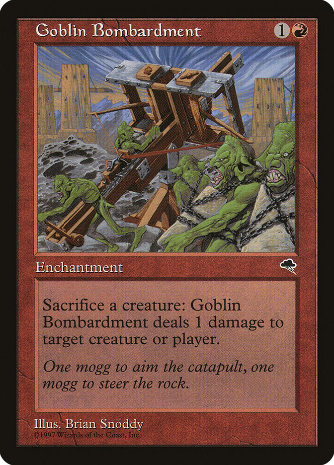 Bombardeio Goblin / Goblin Bombardment - Magic: The Gathering - MoxLand