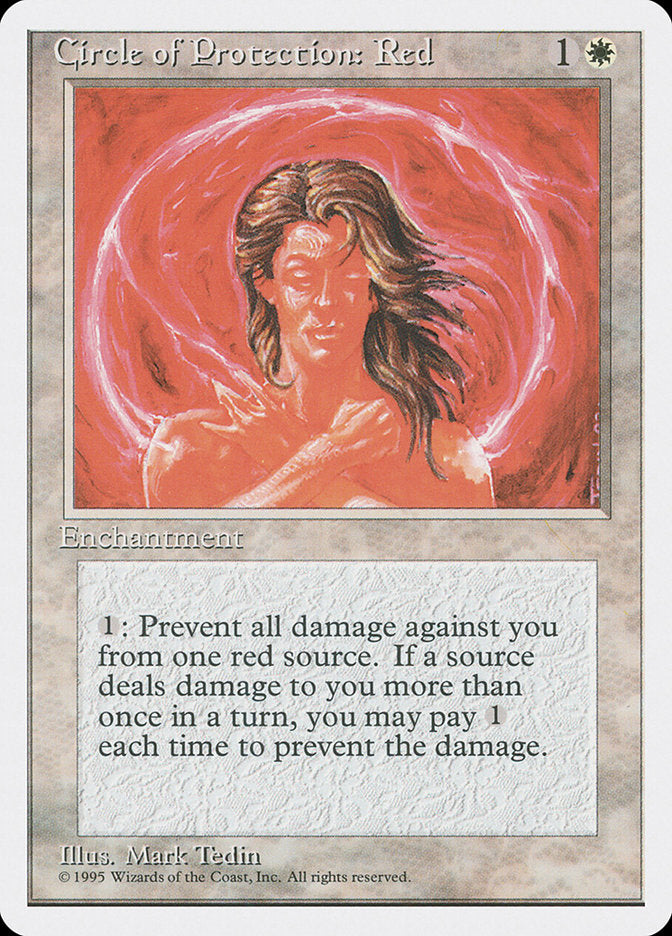 Círculo de Proteção: Vermelho / Circle of Protection: Red - Magic: The Gathering - MoxLand