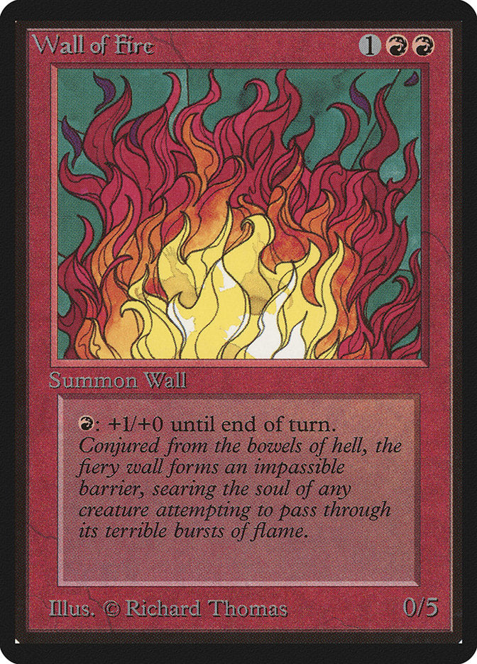 Barreira de Fogo / Wall of Fire - Magic: The Gathering - MoxLand