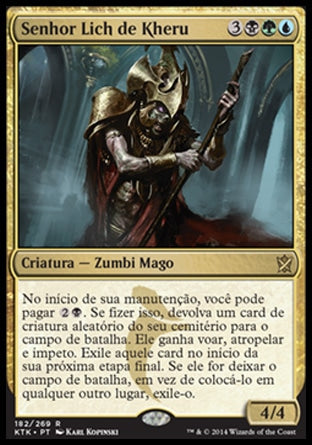 Senhor Lich de Kheru / Kheru Lich Lord - Magic: The Gathering - MoxLand