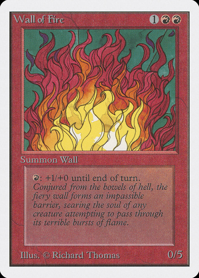 Barreira de Fogo / Wall of Fire - Magic: The Gathering - MoxLand