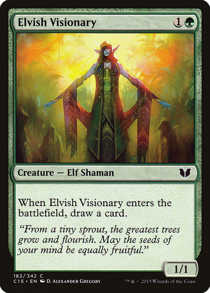 Visionário Élfico / Elvish Visionary - Magic: The Gathering - MoxLand