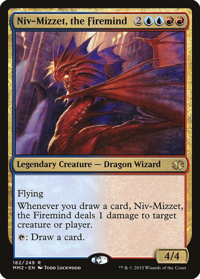 Niv-Mizzet, o Mente de Fogo / Niv-Mizzet, the Firemind - Magic: The Gathering - MoxLand