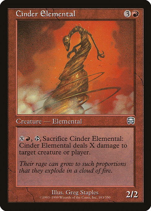 Elemental das Cinzas / Cinder Elemental - Magic: The Gathering - MoxLand