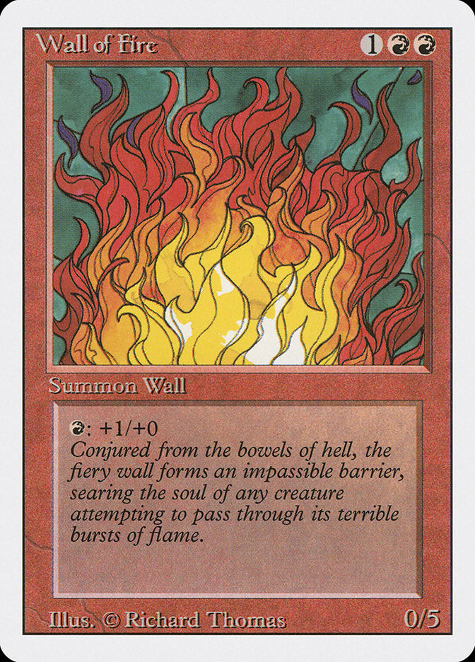 Barreira de Fogo / Wall of Fire - Magic: The Gathering - MoxLand