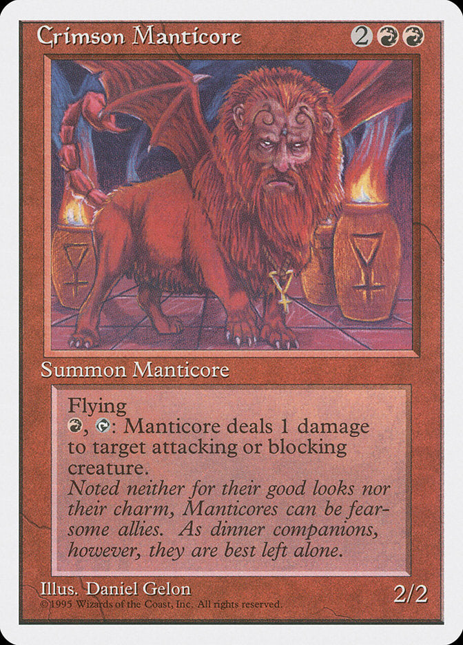 Mantícora Escarlate / Crimson Manticore - Magic: The Gathering - MoxLand