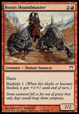 Ronin Mestre dos Sabujos / Ronin Houndmaster - Magic: The Gathering - MoxLand