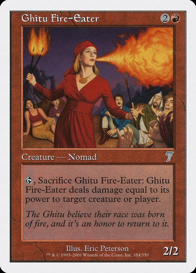 Engolidor de Fogo Ghitu / Ghitu Fire-Eater - Magic: The Gathering - MoxLand