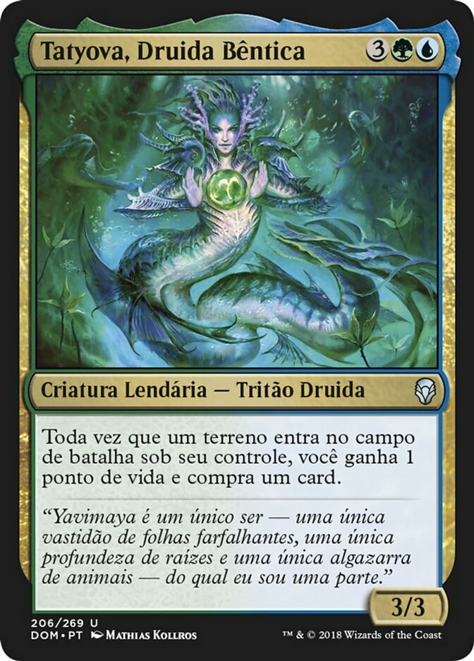 Tatyova, Druida Bêntica / Tatyova, Benthic Druid - Magic: The Gathering - MoxLand
