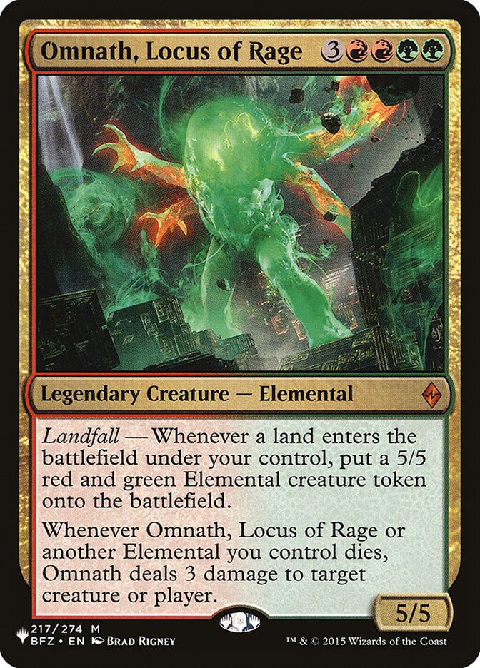 Omnath, Locus de Fúria / Omnath, Locus of Rage - Magic: The Gathering - MoxLand