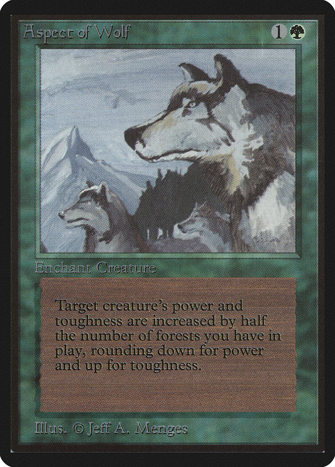 Natureza do Lobo / Aspect of Wolf - Magic: The Gathering - MoxLand