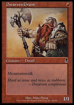 Anão Recruta / Dwarven Grunt - Magic: The Gathering - MoxLand