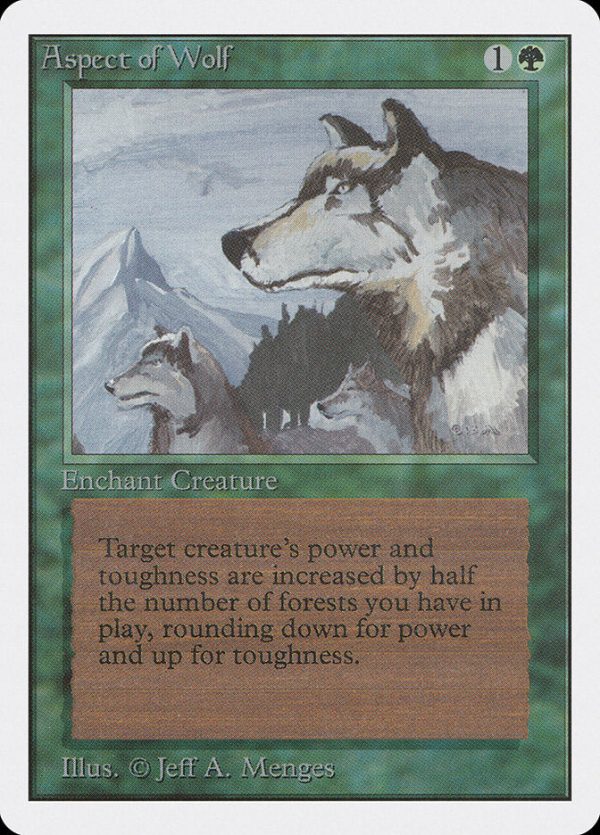 Natureza do Lobo / Aspect of Wolf - Magic: The Gathering - MoxLand