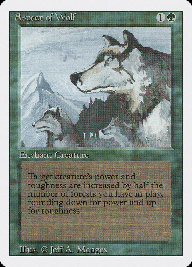 Natureza do Lobo / Aspect of Wolf - Magic: The Gathering - MoxLand