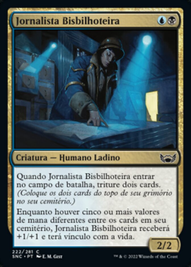 Jornalista Bisbilhoteira / Snooping Newsie - Magic: The Gathering - MoxLand