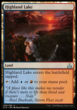 Lago Montanhês / Highland Lake - Magic: The Gathering - MoxLand