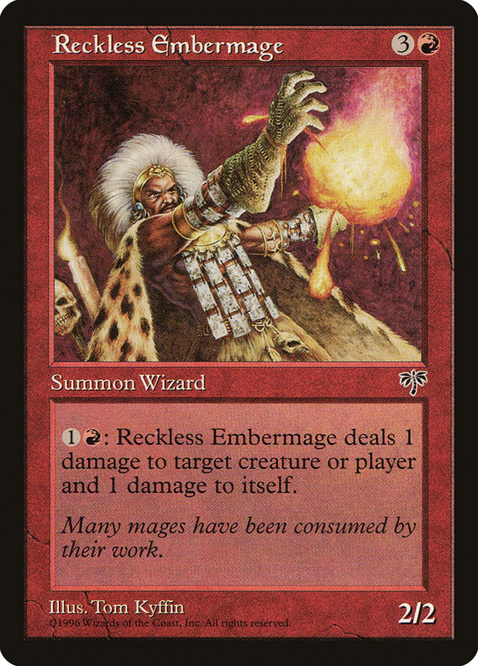 Mago Ígneo Imprudente / Reckless Embermage - Magic: The Gathering - MoxLand