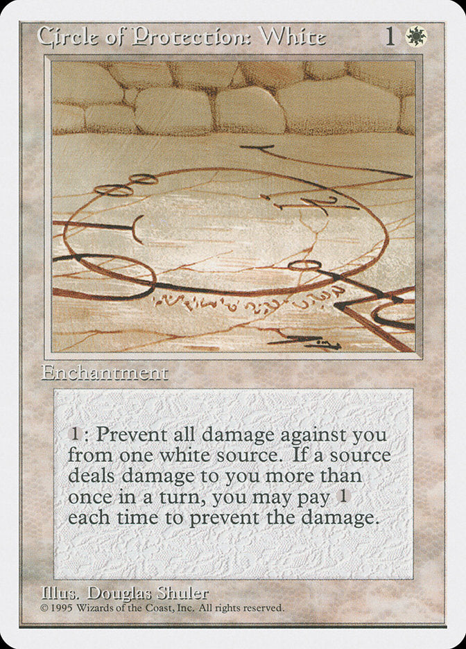 Círculo de Proteção: Branco / Circle of Protection: White - Magic: The Gathering - MoxLand