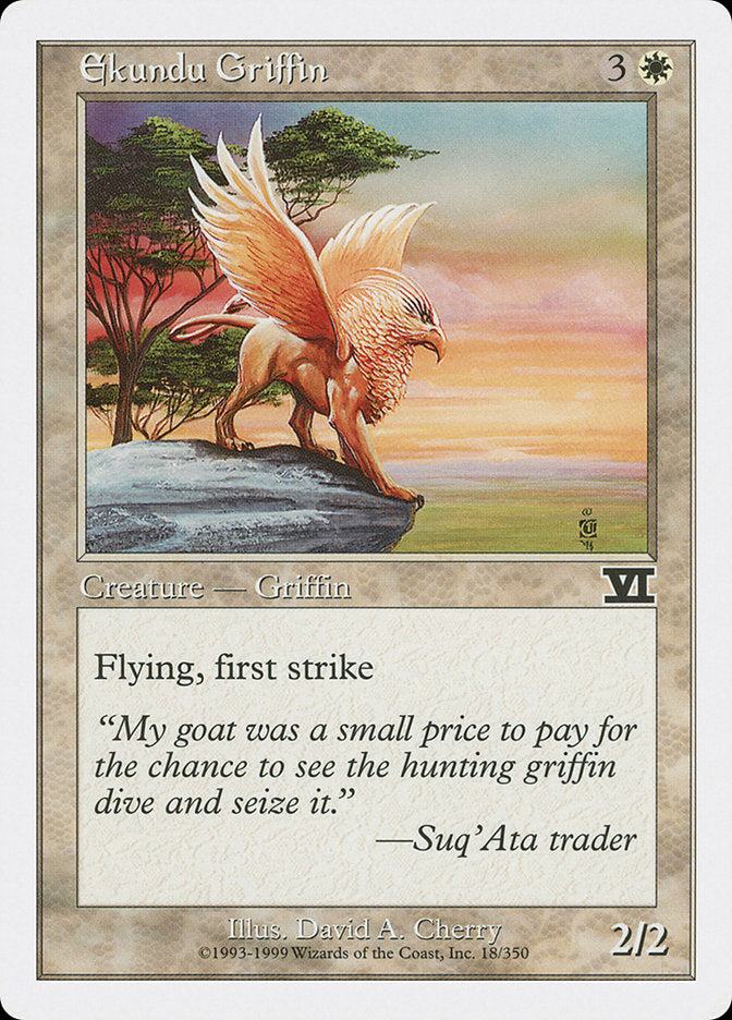 Grifo de Ekundu / Ekundu Griffin - Magic: The Gathering - MoxLand
