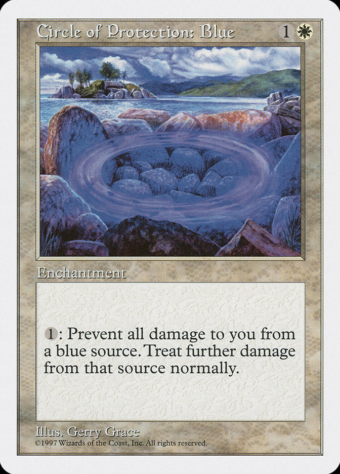 Círculo de Proteção: Azul / Circle of Protection: Blue - Magic: The Gathering - MoxLand