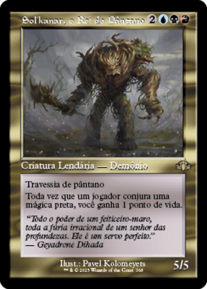 Sol'kanar, o Rei do Pântano / Sol'kanar the Swamp King - Magic: The Gathering - MoxLand