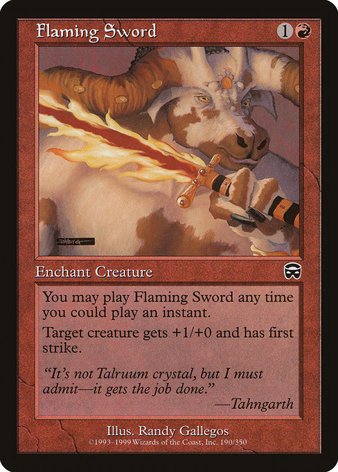 Espada Flamejante / Flaming Sword - Magic: The Gathering - MoxLand