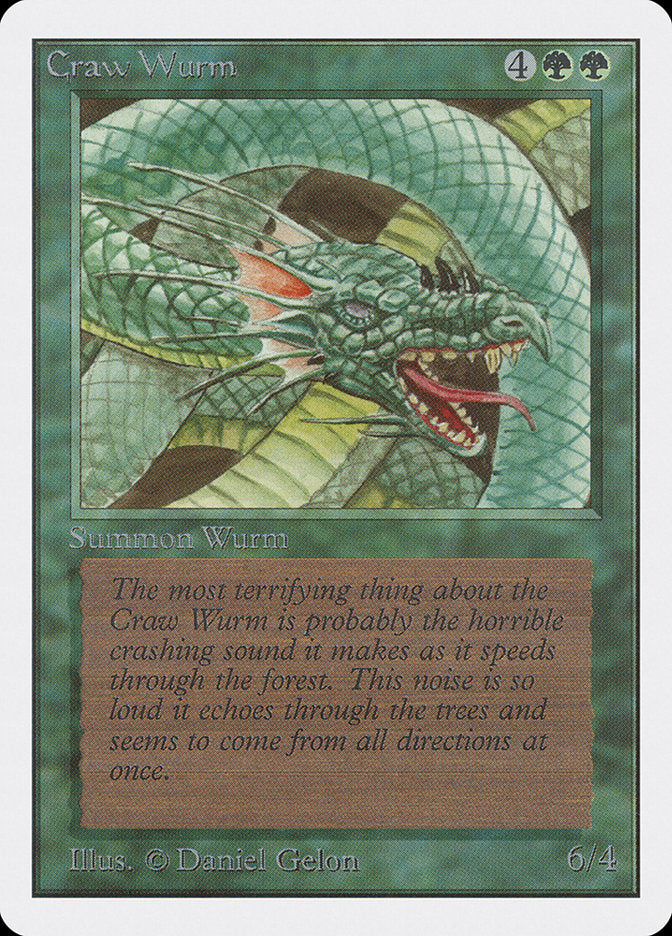 Serpente Terrestre de Craw / Craw Wurm - Magic: The Gathering - MoxLand