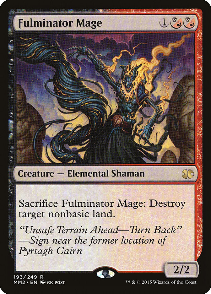 Mago Fulminador / Fulminator Mage - Magic: The Gathering - MoxLand