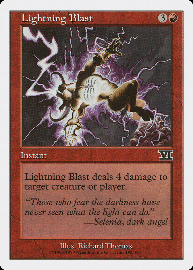 Explosão do Relâmpago / Lightning Blast - Magic: The Gathering - MoxLand