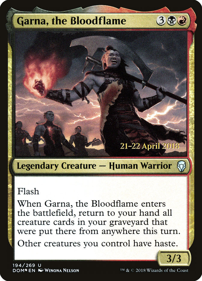 Garna, a Chama Sanguínea / Garna, the Bloodflame - Magic: The Gathering - MoxLand