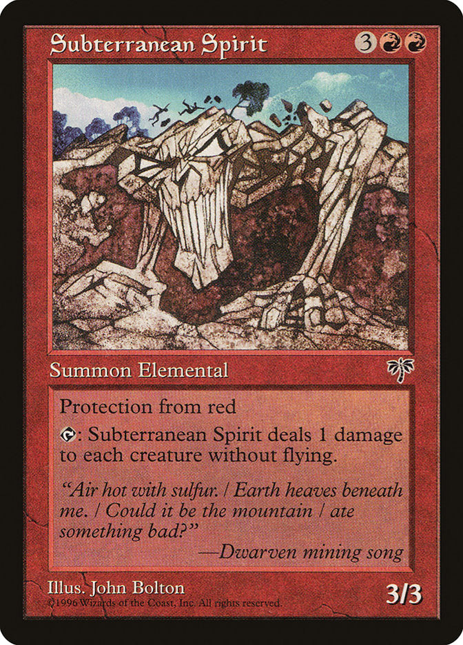 Espírito Subterrâneo / Subterranean Spirit - Magic: The Gathering - MoxLand