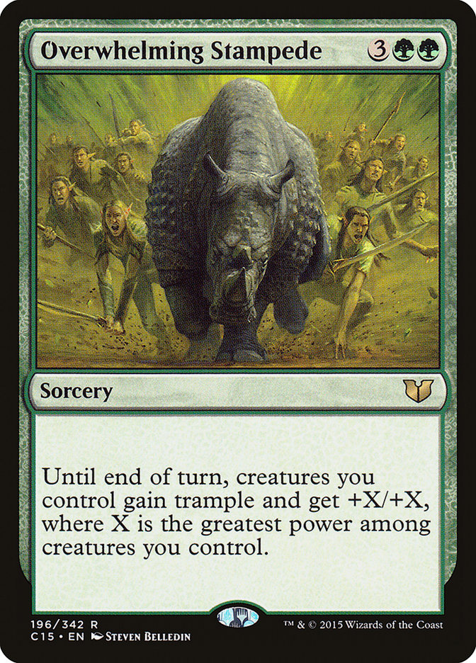 Estouro Esmagador / Overwhelming Stampede - Magic: The Gathering - MoxLand