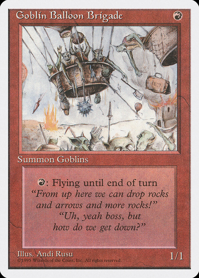 Brigada Baloeira Goblin / Goblin Balloon Brigade - Magic: The Gathering - MoxLand