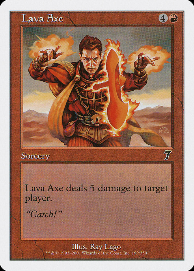 Machado de Lava / Lava Axe - Magic: The Gathering - MoxLand