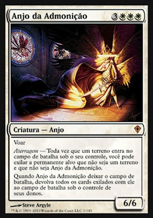 Anjo da Admonição / Admonition Angel - Magic: The Gathering - MoxLand