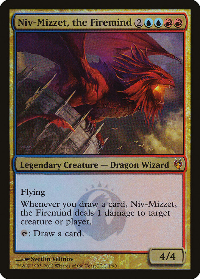 Niv-Mizzet, o Mente de Fogo / Niv-Mizzet, the Firemind - Magic: The Gathering - MoxLand