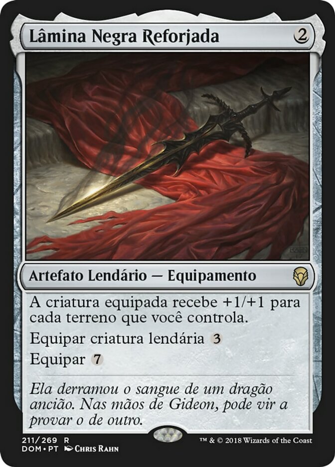 Lâmina Negra Reforjada / Blackblade Reforged - Magic: The Gathering - MoxLand