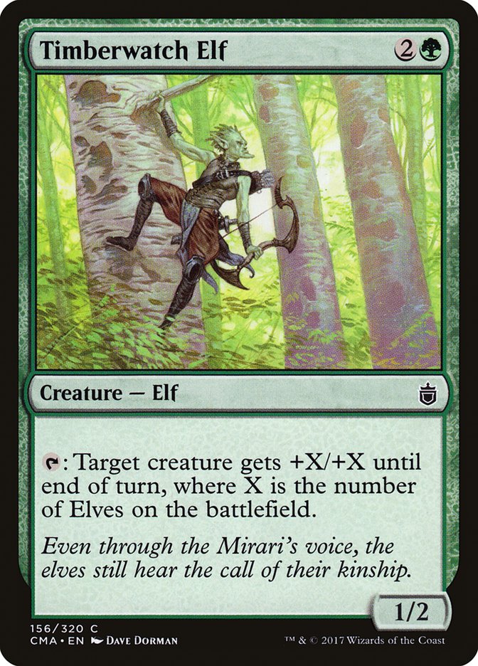 Elfo Vigia dos Pinheiros / Timberwatch Elf - Magic: The Gathering - MoxLand