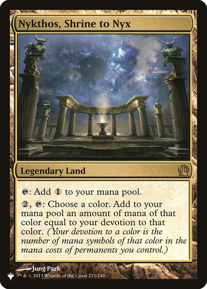 Nyktos, Santuário de Nyx / Nykthos, Shrine to Nyx - Magic: The Gathering - MoxLand