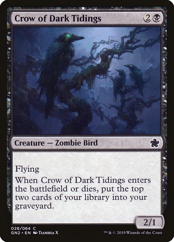 Corvo das Notícias Sombrias / Crow of Dark Tidings - Magic: The Gathering - MoxLand