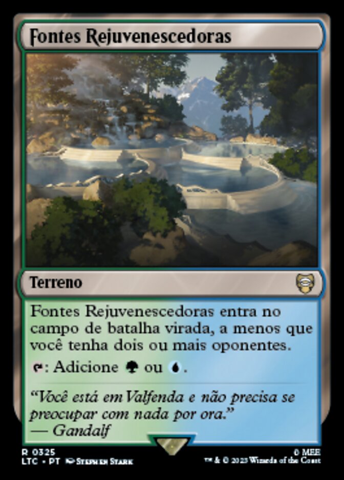 Fontes Rejuvenescedoras / Rejuvenating Springs - Magic: The Gathering - MoxLand