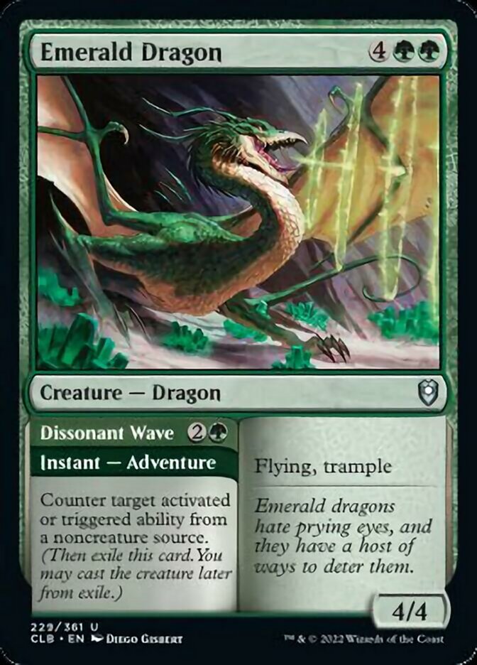 Dragão de Esmeralda / Emerald Dragon - Magic: The Gathering - MoxLand