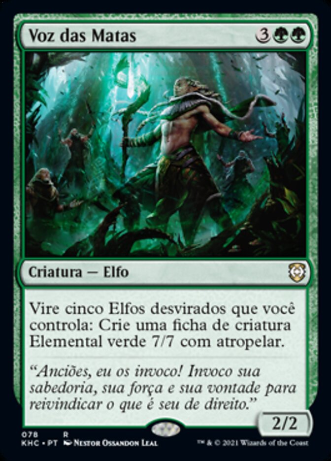 Voz das Matas / Voice of the Woods - Magic: The Gathering - MoxLand