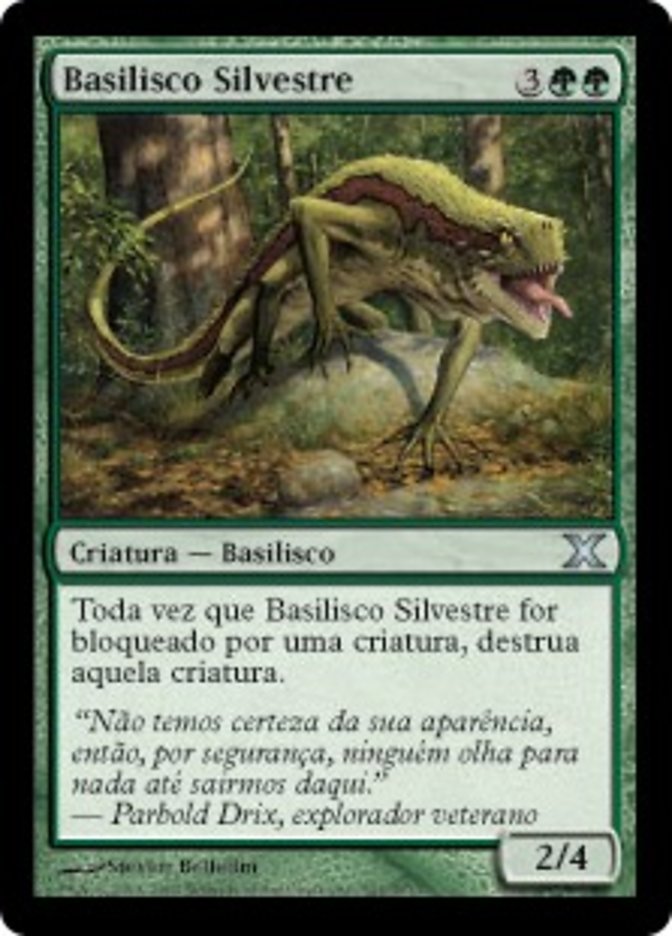 Basilisco Silvestre / Sylvan Basilisk - Magic: The Gathering - MoxLand