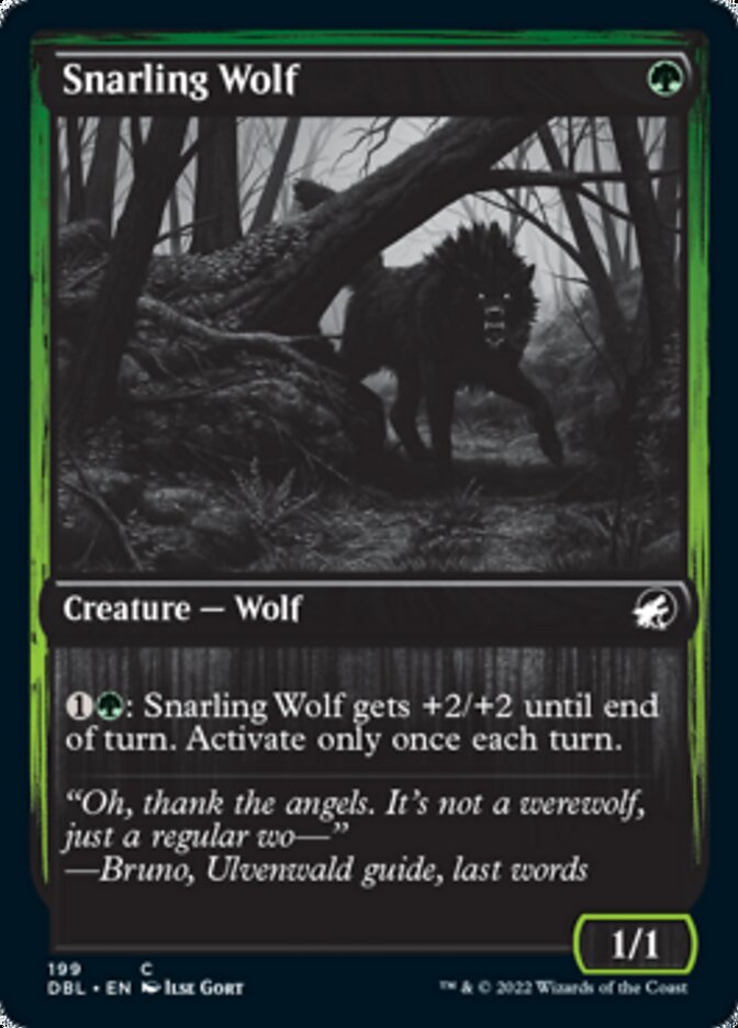 Lobo Rosnador / Snarling Wolf - Magic: The Gathering - MoxLand