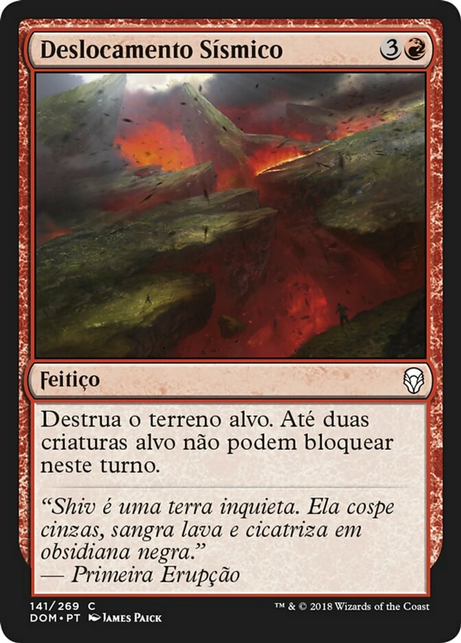 Deslocamento Sísmico / Seismic Shift - Magic: The Gathering - MoxLand