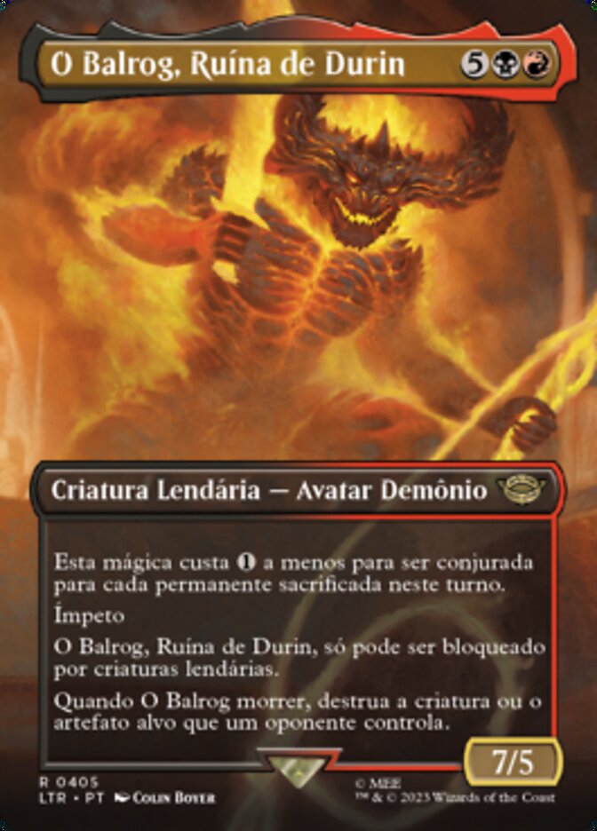 O Balrog, Ruína de Durin / The Balrog, Durin's Bane - Magic: The Gathering - MoxLand