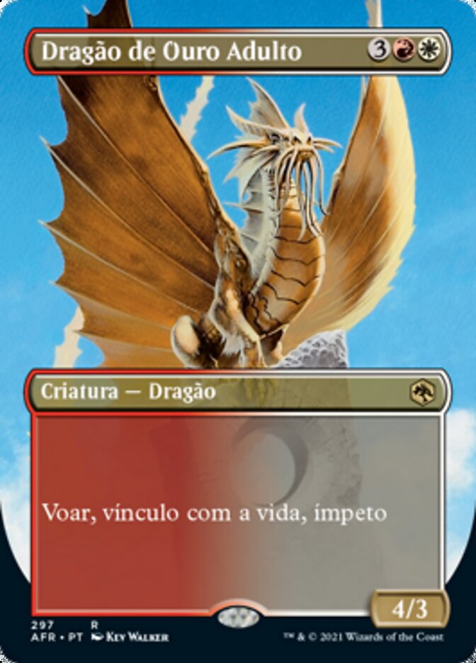 Dragão de Ouro Adulto / Adult Gold Dragon - Magic: The Gathering - MoxLand