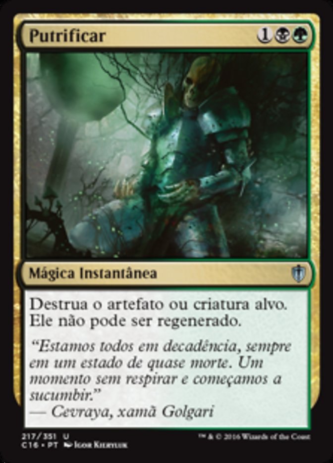 Putrificar / Putrefy - Magic: The Gathering - MoxLand