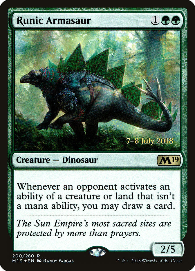 Armassauro Rúnico / Runic Armasaur - Magic: The Gathering - MoxLand